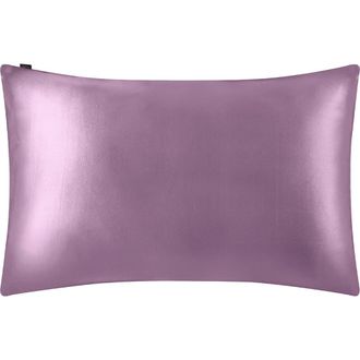 LilySilk Pure Mulberry Silk Terse Envelope Luxury Pillowcase in Lavender at Nordstrom, Size Queen