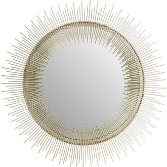 Premier Housewares Templar Spoke Pewtar Finish Wall Mirror