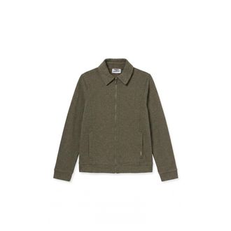 Freddy Felpa full zip con collo a camicia in tessuto effetto tricot