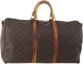 Louis Vuitton Pre-owned Weekend Bags, female, Brown, Size: ONE SIZE Pre-owned Keepall Bandouli&egrave;re 50