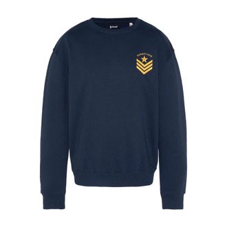 Schott NYC Schott Nyc, Hoodies & sweatvesten, Heren, Blauw, M, Katoen, Sweatshirt met logo-opdruk