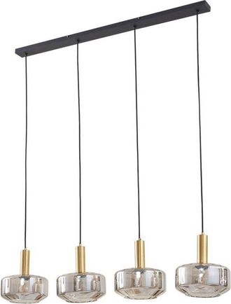 Lindby Lámpara colgante Hildur en Gris de Vidrio - Lindby