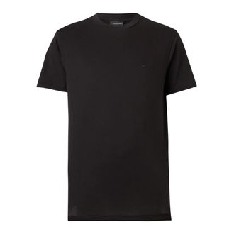 Emporio Armani T-shirt met korte mouwen en logo - Heren - T-shirts - Zwart - M - Tops