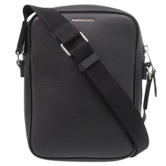 Burberry Pre-owned Cross Body Bags, female, Black, Size: ONE SIZE Pre-owned Crossbody Bag