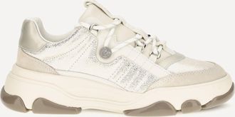 Pinko Athena leather Sneakers with sequin details Female 39