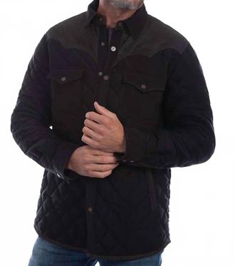 Scully Quilted Canvas Jacket In Black