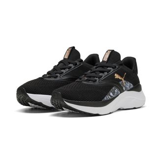 Puma Laufschuh PUMA SOFTRIDE MAYVE BLOOM WNS, Damen, Gr. 40,5, puma schwarz, rose gold, Textil, Schuhe Laufschuh
