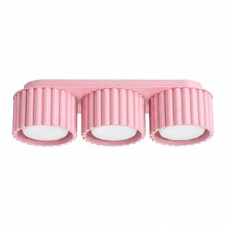 Sollux Lighting Plafone rosa aluminio alt. 8 cm