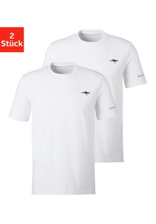 Kangaroos T-Shirt 2er-Pack, mit KangaROOS Print auf der Brust