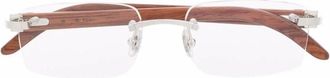 Cartier Glasses, unisex, Gray, Size: 53 MM Optical Frame