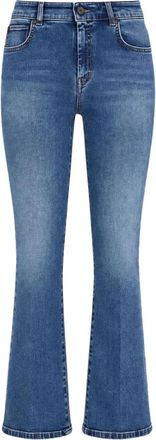 Max Mara Wkdrapallo Jeans - Dames - Cropped Jeans - Blauw - M - Katoen - Jeans
