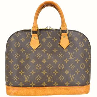 Louis Vuitton Alma Monogram Canvas Brown Canvas Handbag (Pre-Owned)
