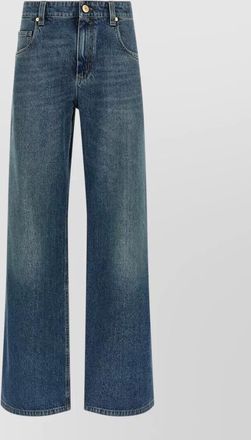 Brunello Cucinelli denim wide-leg trousers