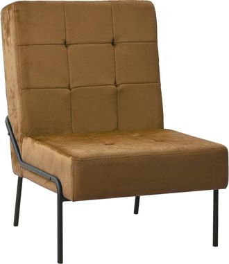 vidaXL Silla De Relajaci&oacute;n De Terciopelo Marr&oacute;n 65x79x87 Cm Vidaxl
