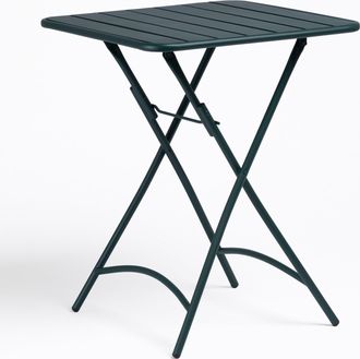 Sklum Sklum - Mesa De Cocina Cuadrada 60x60 Cm Plegable En Acero Janti