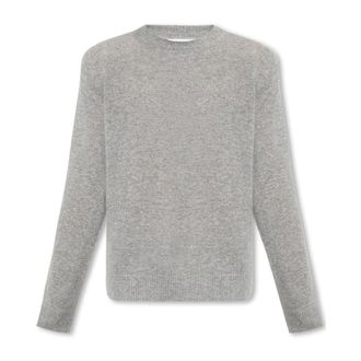 Sams&oslash;e & Sams&oslash;e Cashmere Knitwear, male, Gray, Size: XL Nobis Crew Neck