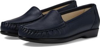 SAS Simplify Comfort Loafer Womens Shoes Navy : 10.5 WW - Double Wide (D)