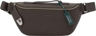Coccinelle Grained Leather Belt Bag - Heren - Heuptassen - Groen - ONE Size - Leer - Tassen