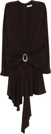 CHRISTOPHER ESBER Stone-detail Draped Mini Dress