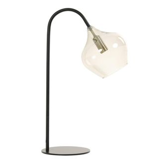 Light & Living L&aacute;mpara De Mesa - Rakel - Bronce Negro - Vidrio - Light&living