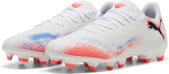 Puma Fussballschuh PUMA FUTURE 8 PLAY FG/AG, Gr. 42,5, weiss (puma wei&szlig;, puma schwarz, glowing rot), Synthetik, Schuhe Fussballschuh, f&uuml;r Rasenpl&auml;tze