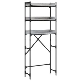 vidaXL Estanter&iacute;a Lavadora Madera Ingenier&iacute;a Gris Sonoma 67x25x163 Cm Vidaxl
