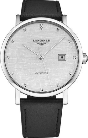 Longines Elegant Automatic Diamond Silver Dial Mens Watch L4.911.4.77.2