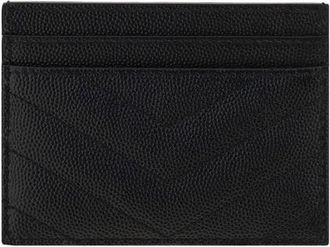 Saint Laurent Womens Black Calf Leather Bos Taurus Wallet