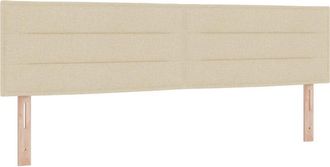 vidaXL Cabecero Led Con Luces De Tiras Led Manual Crema 180 Cm Tela Vidaxl