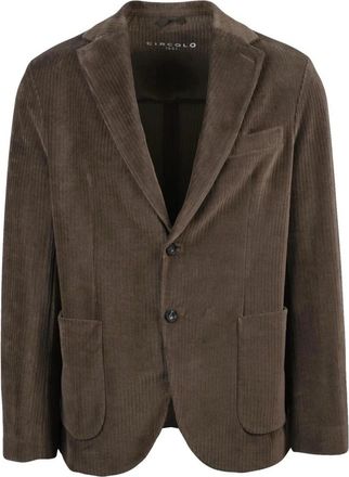 Circolo 1901 Fluwelen Blazer - Heren - Blazers - Bruin - 2XL - Katoen - Jassen