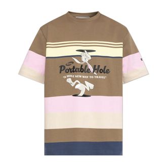 Iceberg T-Shirts, male, Brown, Size: 2XL T-shirt with colorful print