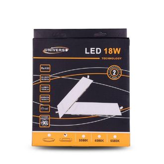Trade Shop Trade Shop Traesio - Trade Shop - Pannello Led Slim 18w Incasso Quadrato In Pvc Luce Caldo Freddo Naturale P205aq