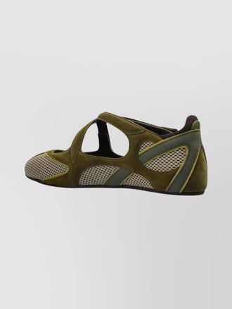 The Attico faux leather ballerina flats