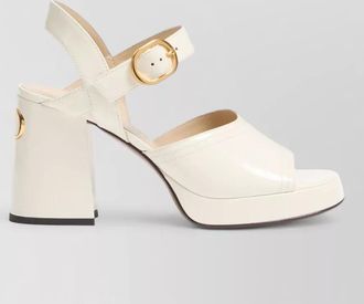 Valentino Garavani lace sandals block heel platform slingback