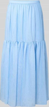 Jake*s Maxirock mit Volantsaum und seitlichem Rei&szlig;verschluss in Sky, Gr&ouml;&szlig;e 32