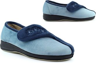 Generic Ladies Memory Foam Slippers Size 8 Ladies Comfort Slippers Size 3 Womens Rubber Sole Slipper Womens Touch Fastening Slipper Touch Fastening Memory Foa