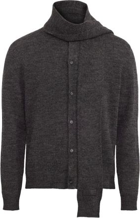 Maison Margiela Cardigan in misto lana vergine - Grigio