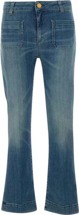 Seafarer Blue Bootcut High Rise Jeans