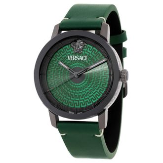 Versace V-Helix Quartz Green Dial Mens Watch VE9G00224