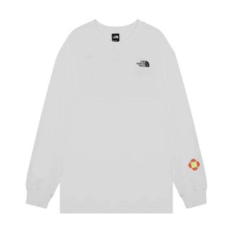 The North Face Long Sleeve T-Shirts, male, White, L, T-shirt Girocollo Manica Lunga