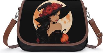 Generic Beautiful Halloween Witch1 Fashion Womens Crossbody Bags Novelty Handbag Shoulder Bag Purse