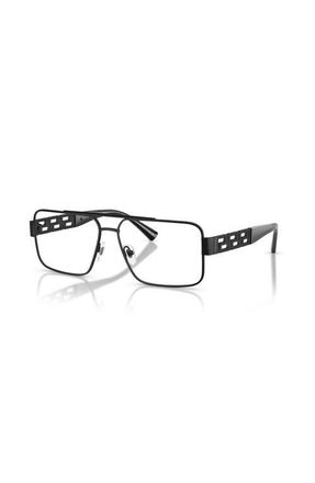 Versace 56mm Rectangle optical glasses in Black at Nordstrom