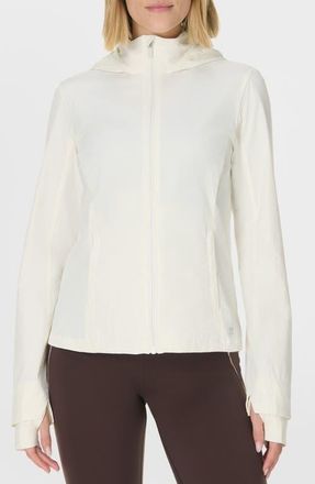 Sweaty Betty Ultimate Train Water Resistant Jacket in Lily White at Nordstrom, Size X-Large