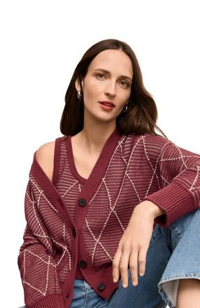 M.M.LaFleur Dakota Easy Luxury Cardigan in Red Umber at Nordstrom, Size X-Large
