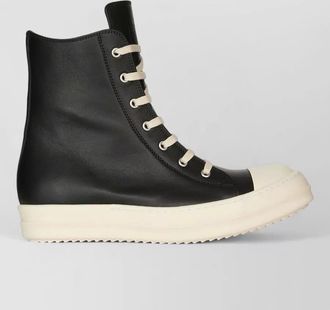 Rick Owens leather high-top sneakers