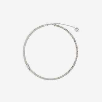 Burberry Engraved Check Necklace