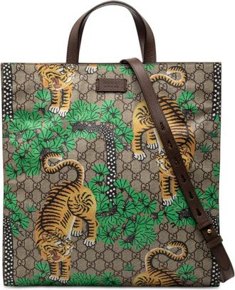 Gucci Pre-owned Gucci GG Supreme Bengal Convertible Tote Ladies 450950 525040