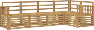 vidaXL Conjunto De Sof&aacute;s De Exterior 5 Uds. Blanco Vidaxl