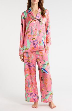 Karen Mabon City That Never Sleeps Pajamas in Light Pink at Nordstrom, Size X-Small
