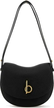 Burberry Black Leather Small Rocking Horse Shoulder Bag